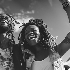 Idividual with dreads